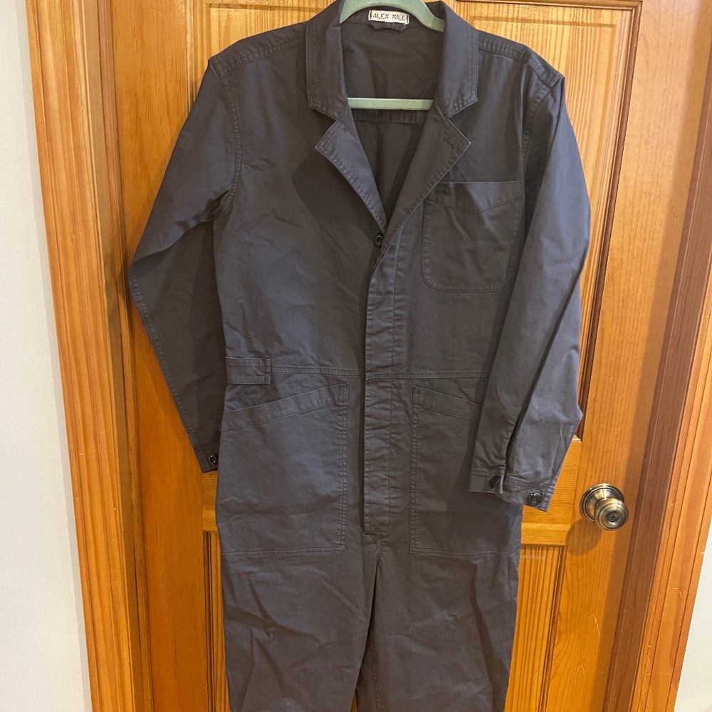 Alex Mill - Standard Jumpsuit in Cotton Twill - Gray - Picture 2 of 6